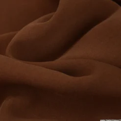 Tissu crêpe mi-lourd coloris Marron - OEKO TEX