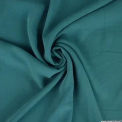 Tissu crêpe mi-lourd coloris Pétrole - OEKO TEX