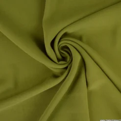 Tissu crêpe mi-lourd coloris Vert - OEKO TEX