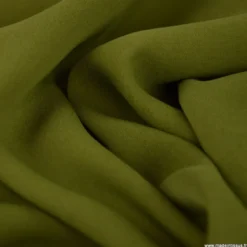 Tissu crêpe mi-lourd coloris Vert - OEKO TEX