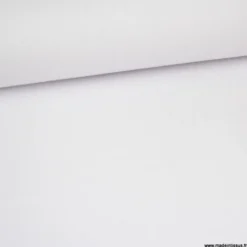 Tissu demi natté coton blanc 145cm