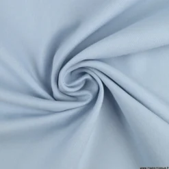 Tissu demi natté coton bleu ciel