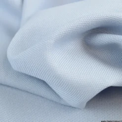 Tissu demi natté coton bleu ciel