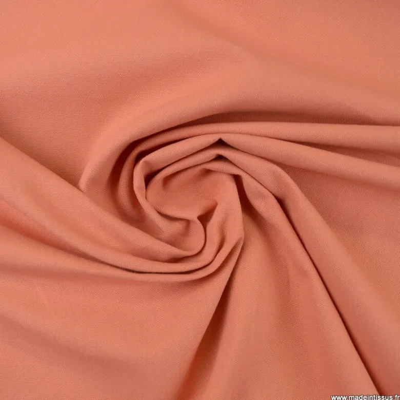 Tissu demi natté coton Canva coloris Marsala - oeko tex