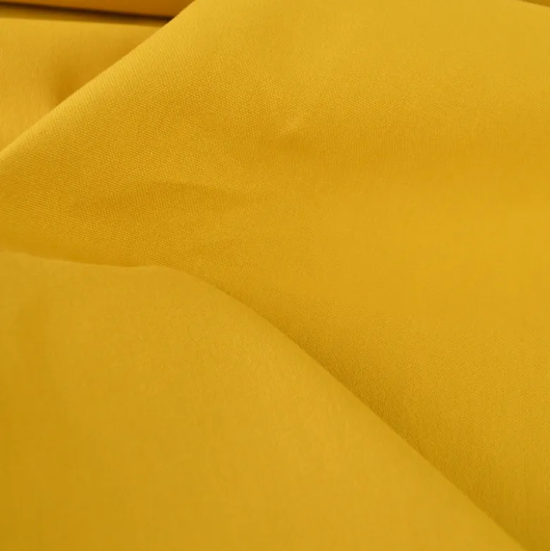 Tissu demi natté coton Canva coloris Moutarde - OEKO TEX