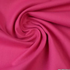 Tissu demi natté coton Fuchsia