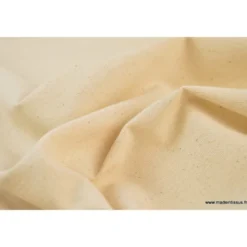 Tissu demi natté coton grande largeur Naturel