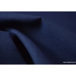 Tissu demi natté coton grande largeur BLEU MARINE