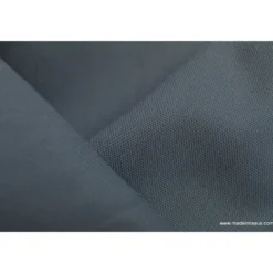 Tissu demi natté coton grande largeur gris