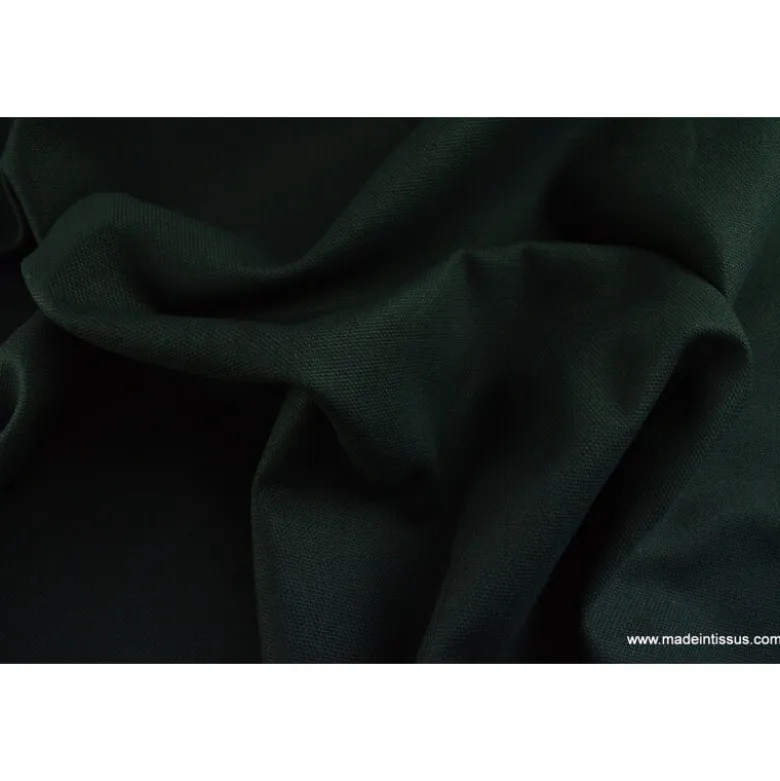 Tissu demi natté coton grande largeur noir