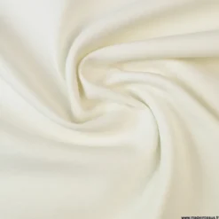 Tissu demi natté coton Ivoire