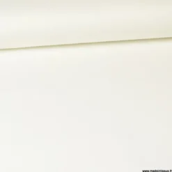 Tissu demi natté coton Ivoire
