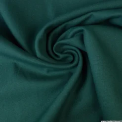 Tissu demi natté coton Pétrole