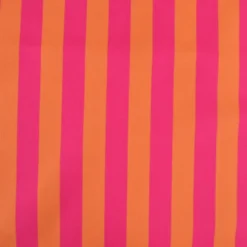 Tissu demi natté coton rayures fines orange et fuchsia