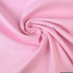 Tissu demi natté coton Rose