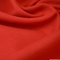 Tissu demi natté coton Rouge
