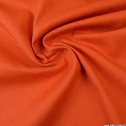 Tissu demi natté coton Terracotta