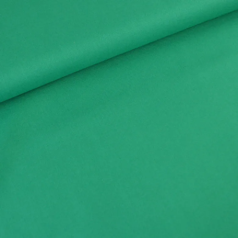 Tissu demi natté coton vert - OEKO TEX