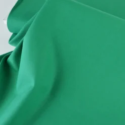 Tissu demi natté coton vert - OEKO TEX
