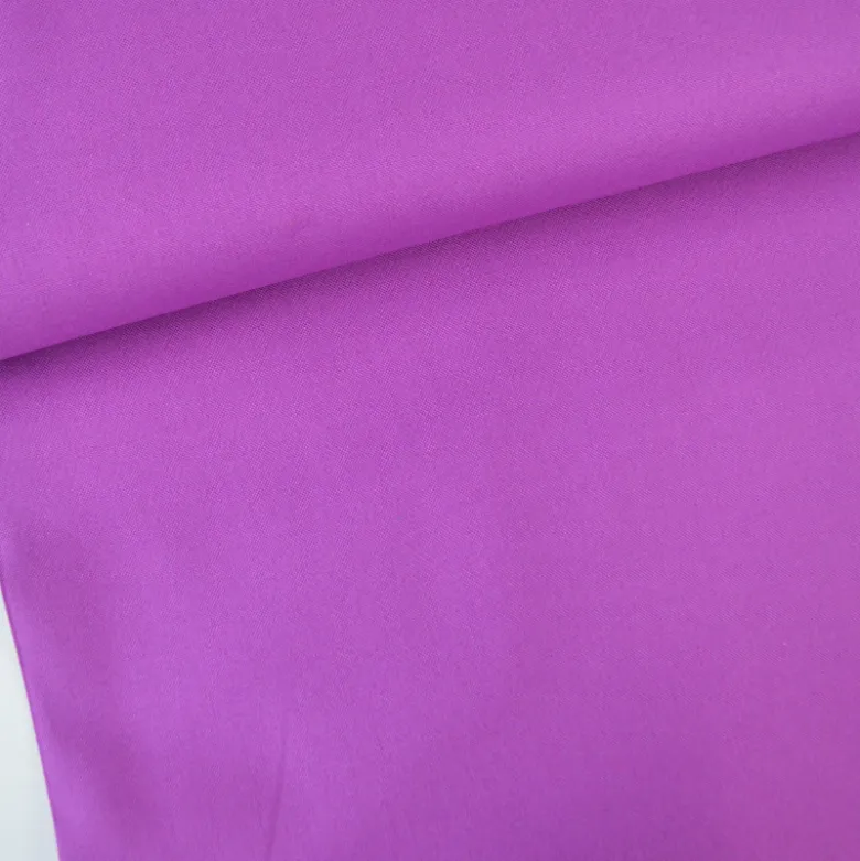 Tissu demi natté coton Violet - OEKO TEX