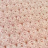Tissu demi-natté motif art déco terracotta fond écru