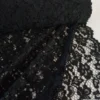 Tissu Dentelle guipure festonnée Noir - Donatella