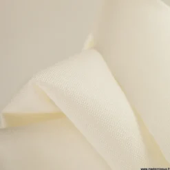 Tissu d'extérieur imperméable blanc cassé pour protection pluie et soleil
