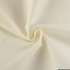 Tissu d'extérieur imperméable blanc cassé pour protection pluie et soleil