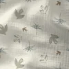 Tissu Double gaze Azula motif oiseaux et palmiers - OEKO TEX