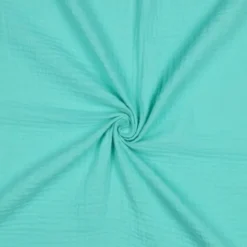 Tissu Double gaze Bio - Menthe poivrée