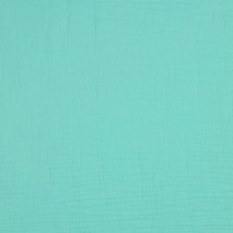 Tissu Double gaze Bio - Menthe poivrée