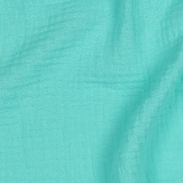 Tissu Double gaze Bio - Menthe poivrée