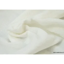 Tissu Double gaze coton Blanc cassé - Milk - OEKO TEX