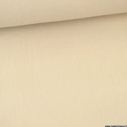 Tissu Double gaze coton Coloris Galet - OEKO TEX