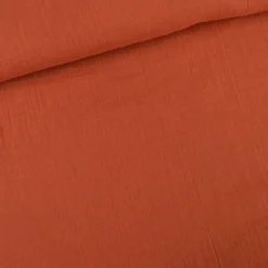 Tissu Double gaze coton coloris Mars - OEKO TEX