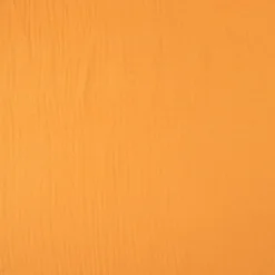 Tissu Double gaze coton Coloris Mangue - OEKO TEX