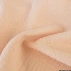 Tissu Double gaze coton Coloris Skin - OEKO TEX