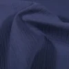 Tissu Double gaze coton Coloris bleu Indigo - OEKO TEX