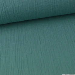 Tissu Double gaze coton Eucalyptus - OEKO TEX