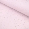 Tissu Double gaze coton Glitter à pois or coloris Pétale - OEKO TEX