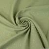 Tissu Double gaze coton Glitter à pois or coloris Tilleul - OEKO TEX