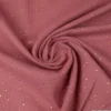 Tissu Double gaze coton Glitter à pois or coloris Framboise - OEKO TEX