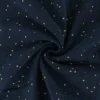 Tissu Double gaze coton Glitter à pois OR coloris Nuit - OEKO TEX