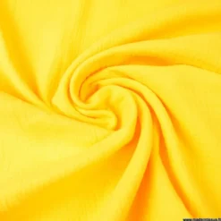 Tissu Double gaze coton Jaune - OEKO TEX