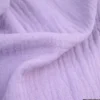 Tissu Double gaze coton Lilas - OEKO TEX