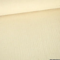 Tissu Double gaze coton Naturel (sans teinture) - OEKO TEX
