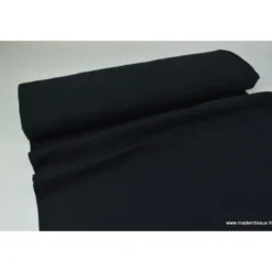 Tissu Double gaze coton noir - OEKO TEX