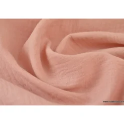 Tissu Double gaze coton Nude - OEKO TEX