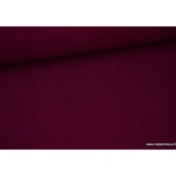 Tissu Double gaze coton prune - OEKO TEX