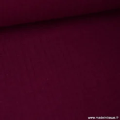 Tissu Double gaze coton prune - OEKO TEX